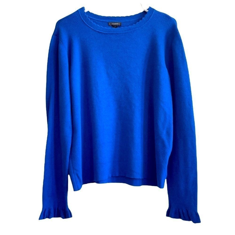 Halogen blue cropped sweater XL